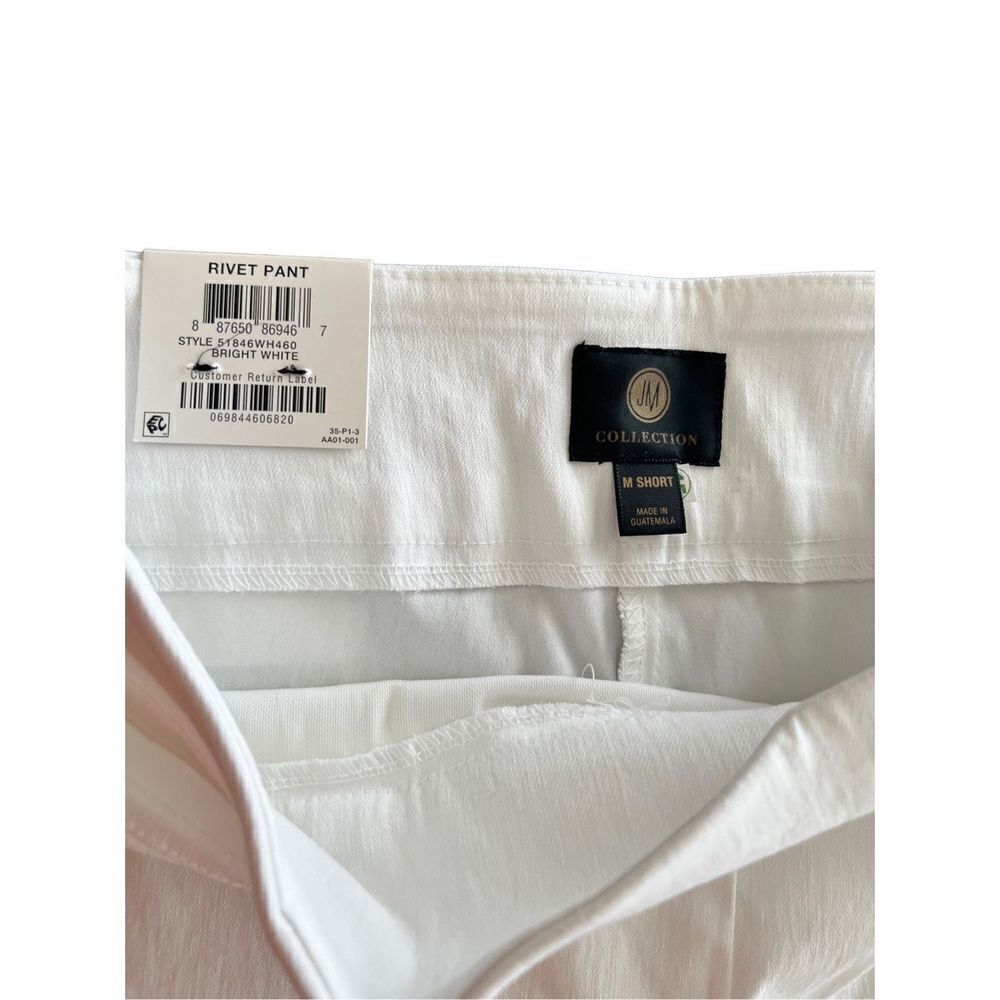 JM COLLECTION WHITE TUMMY CONTROL PANTS SIZE M-S - Picture 7 of 12